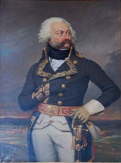 Joseph-Desire Court Adam-Philipe, comte de Custine, general-in-chief of the army of the Rhine in 1792 oil painting picture
